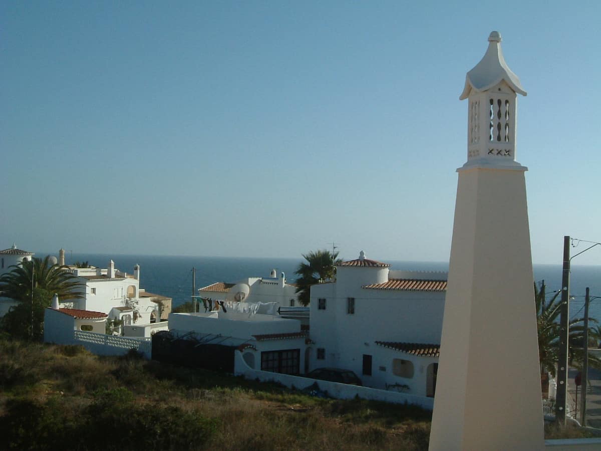Bright interior of the Studio in Carvoeiro